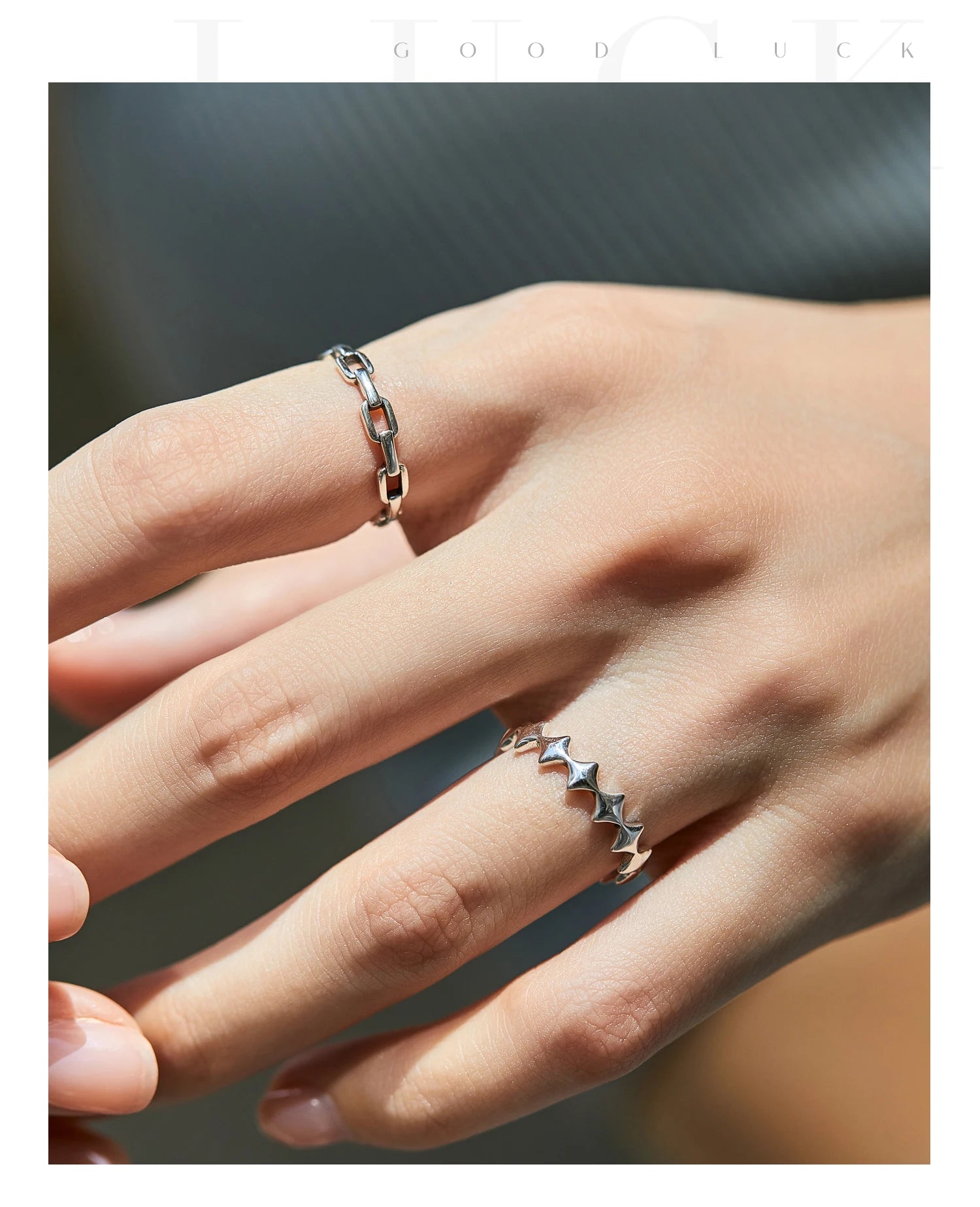 Retro Lock Eternity Bands Rings