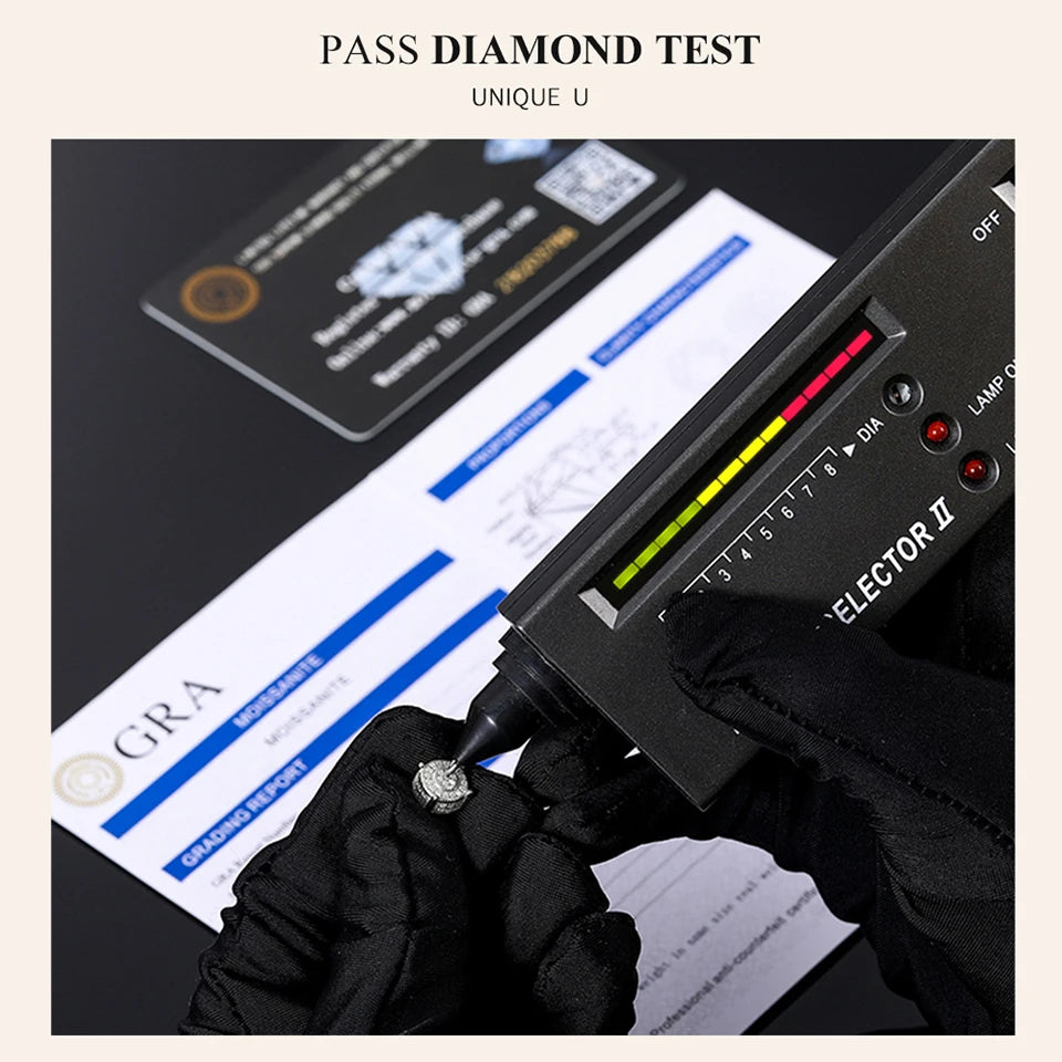 Moissanite Wedding Stud Earrings