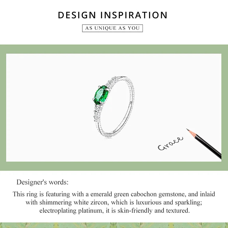 Oval Gemstone Ring.