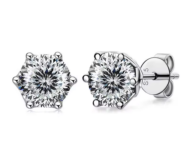 Moissanite Stud Earrings