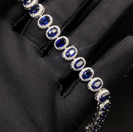 Natural Sri Lankan Sapphire Bracelet
