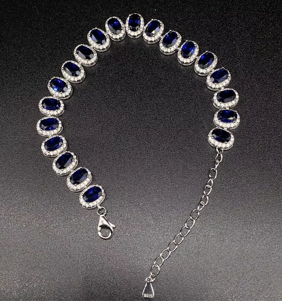 Natural Sri Lankan Sapphire Bracelet