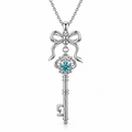 Key Necklace in 925 Sterling Silver