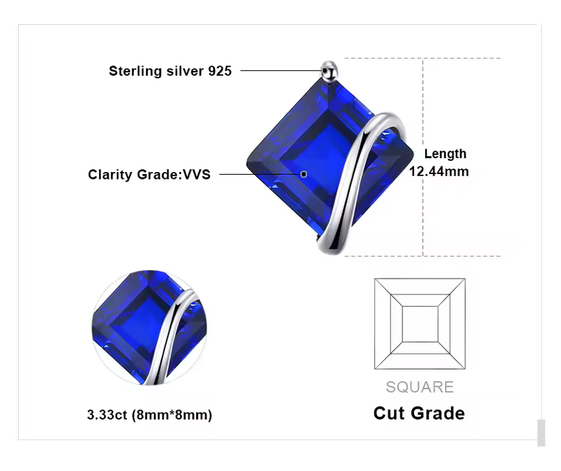 sapphire charm