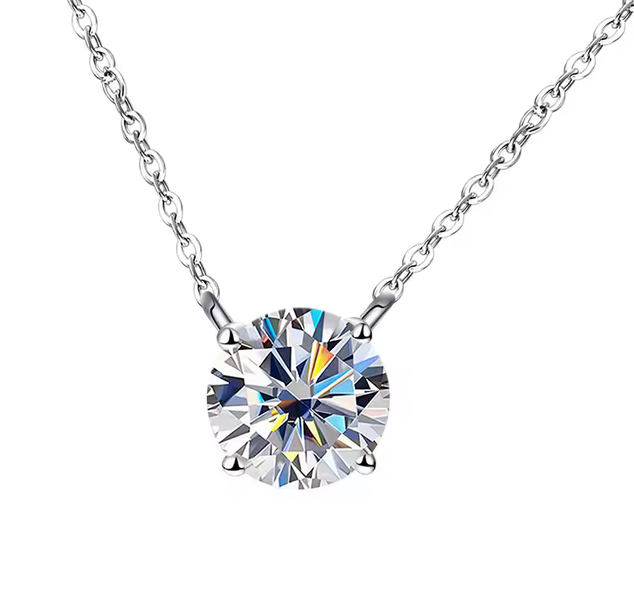 2 Carat Moissanite Necklace
