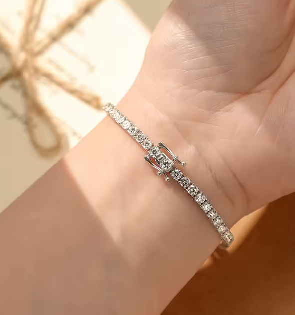 3MM Moissanite Tennis Bracelet