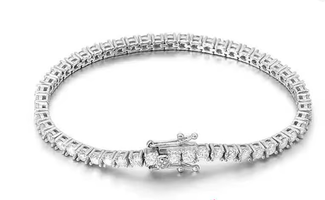 3MM Moissanite Tennis Bracelet