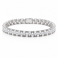 Pear Cut Moissanite Bracelet in 925 Sterling Silver