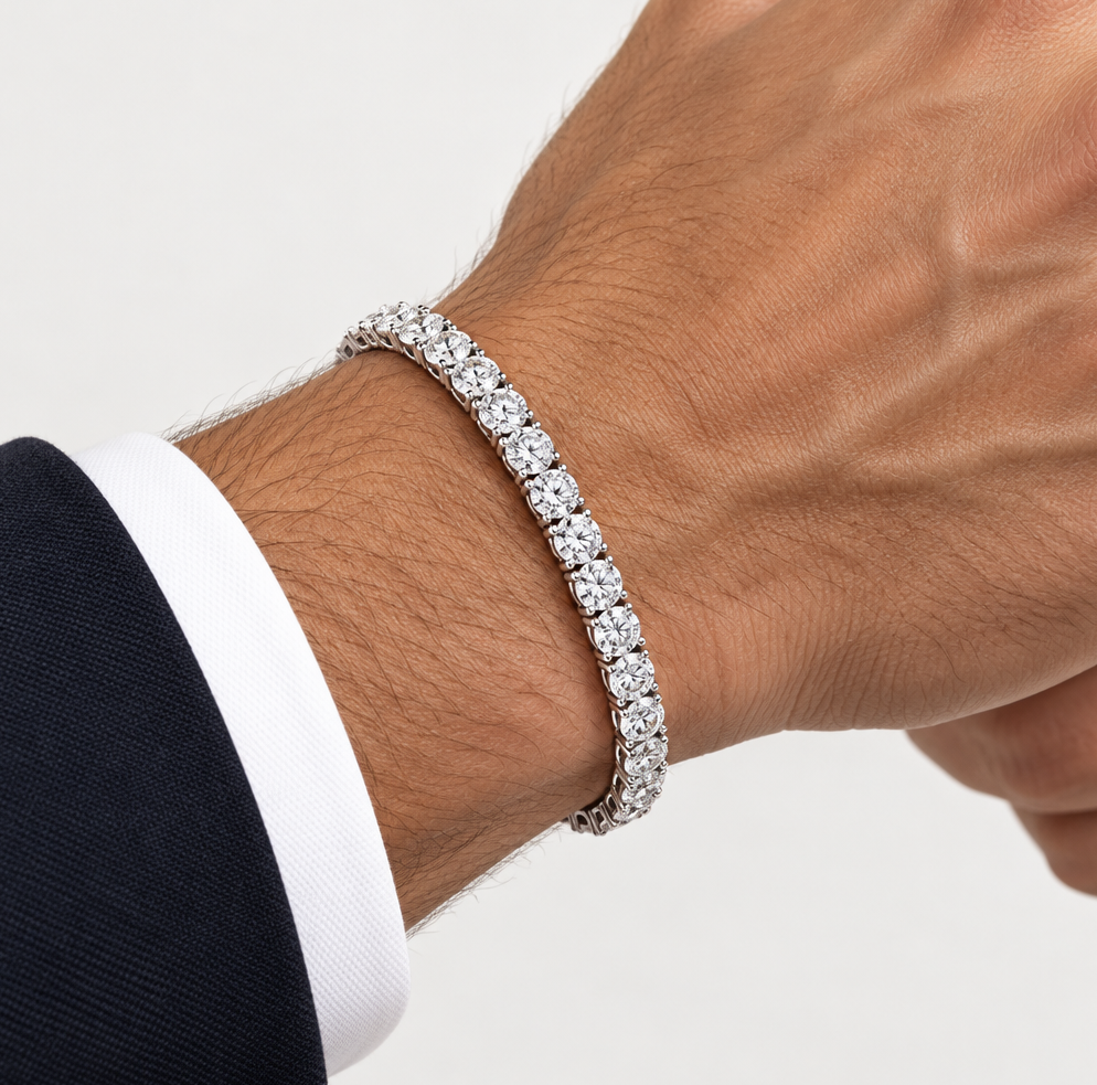 6mm Tennis Bracelet 925 Sterling Silver