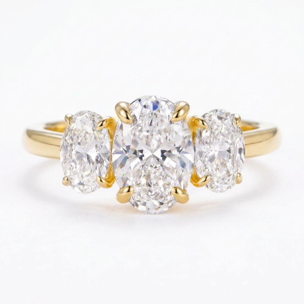 2.2ct Lab Grown Diamonds in 925 Sterling Silver  Rings