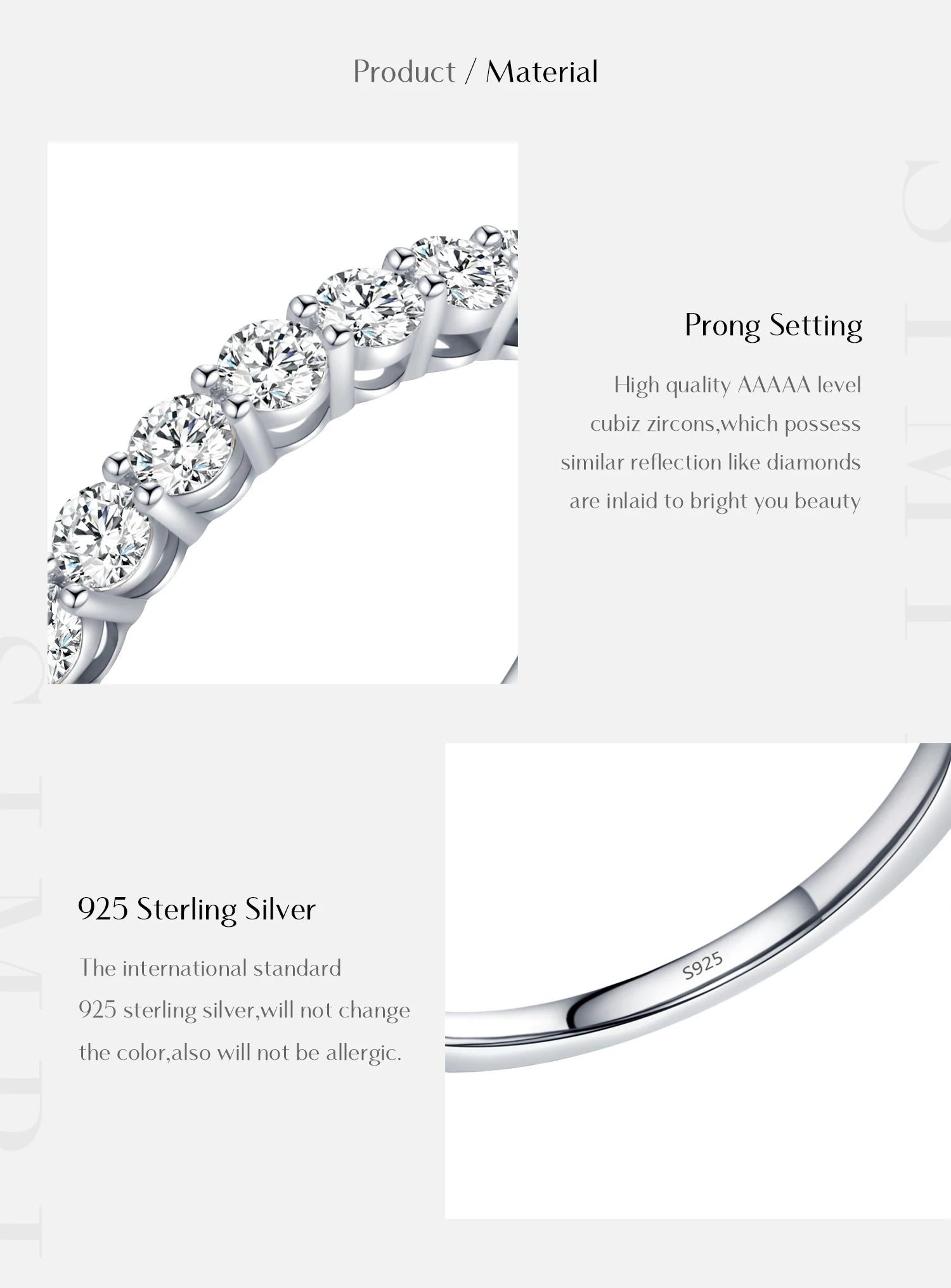luxury 5A Zirconia Dazzling Classic Finger Ring.