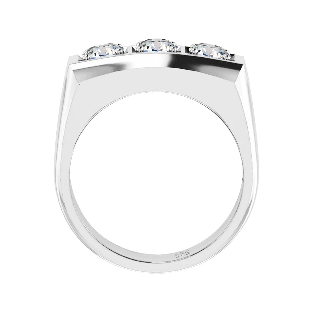 Men Moissanite Ring