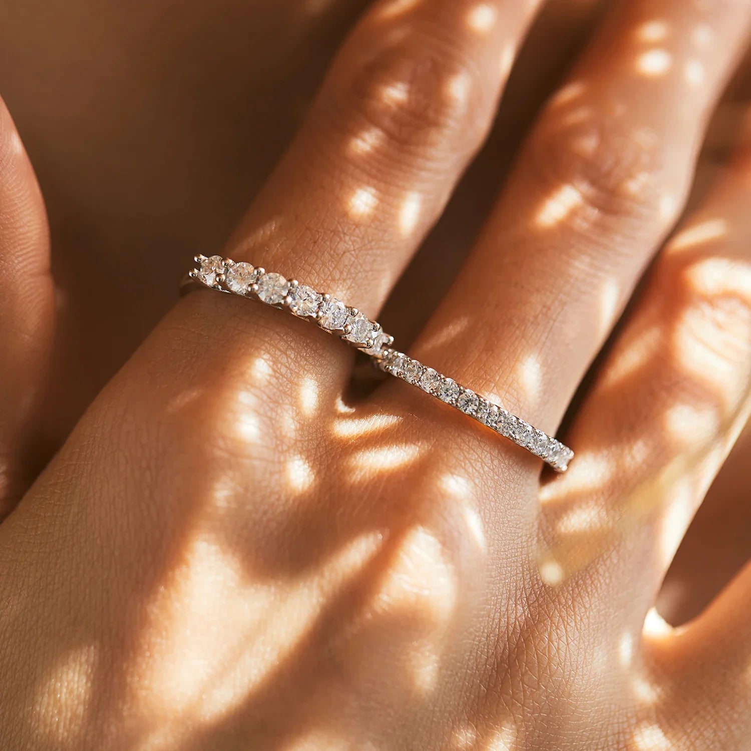 Moissanite Wedding Band