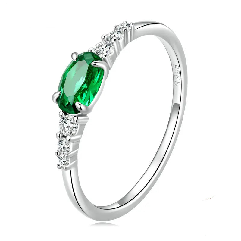 Oval Gemstone Ring.