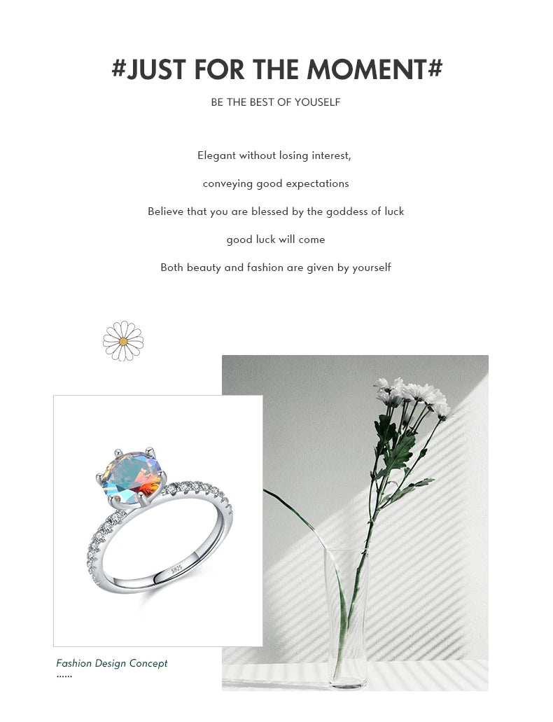 Color Geometric Heart Cubic Zirconia Cocktail Rings.