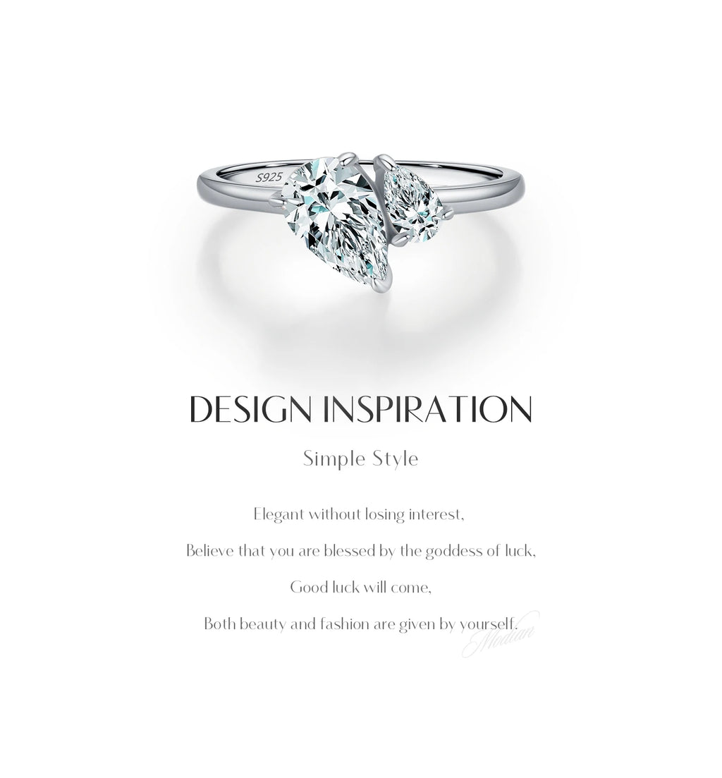 Sparkling Water drop Ring.