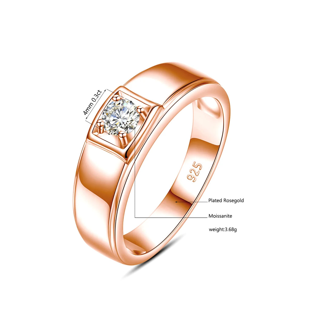 2ct DF Color Moissanite Rings