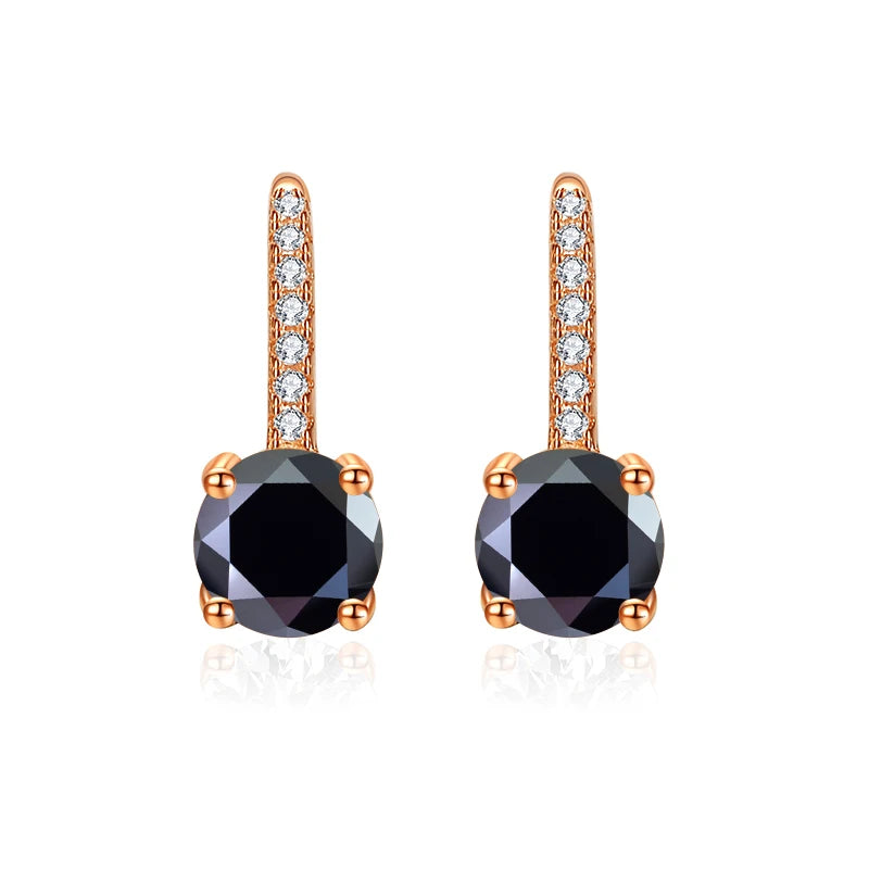 6.5MM  Moissanite Diamond Earrings