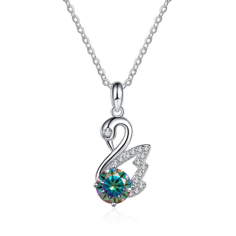 1 Carat Moissanite Necklace Pendant