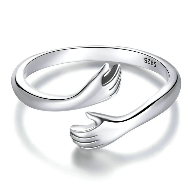 Hugging Hands Open Ring
