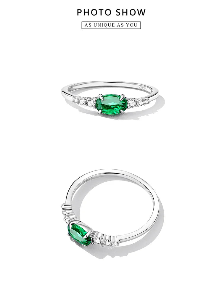 Oval Gemstone Ring.