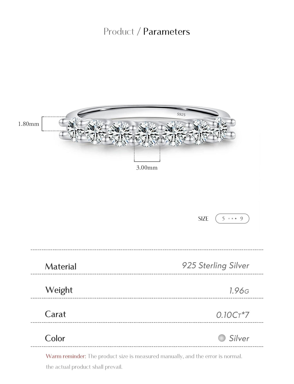 Moissanite Wedding Band