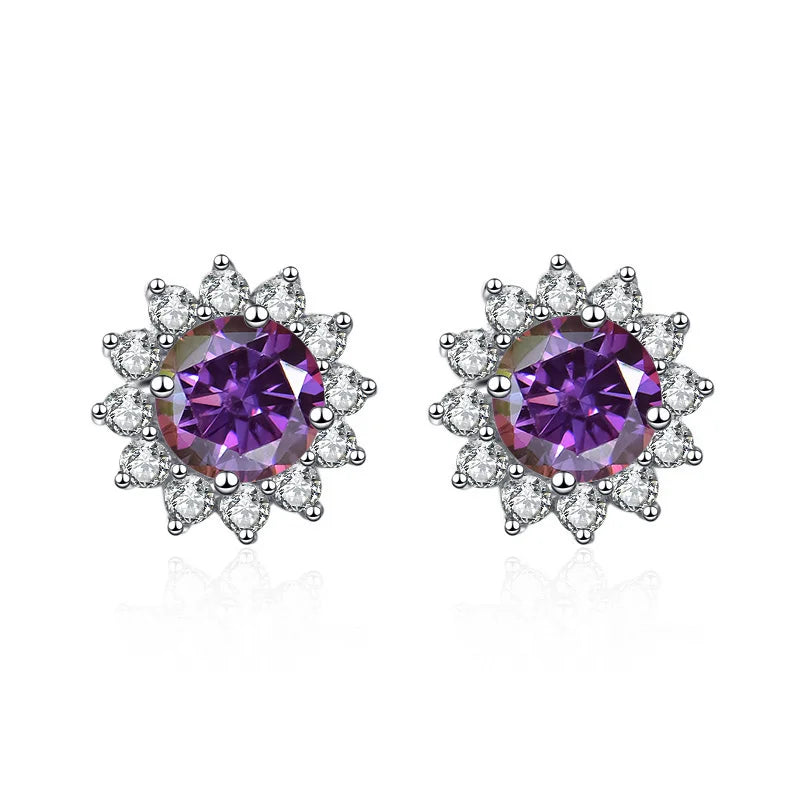 1 carat D Color Moissanite Earrings