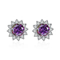 1ct D Colour Moissanite Earrings in 925 Sterling Silver