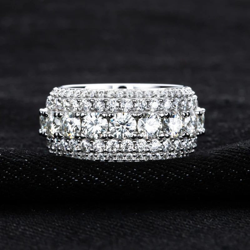 8.46 carat weight Moissanite Ring