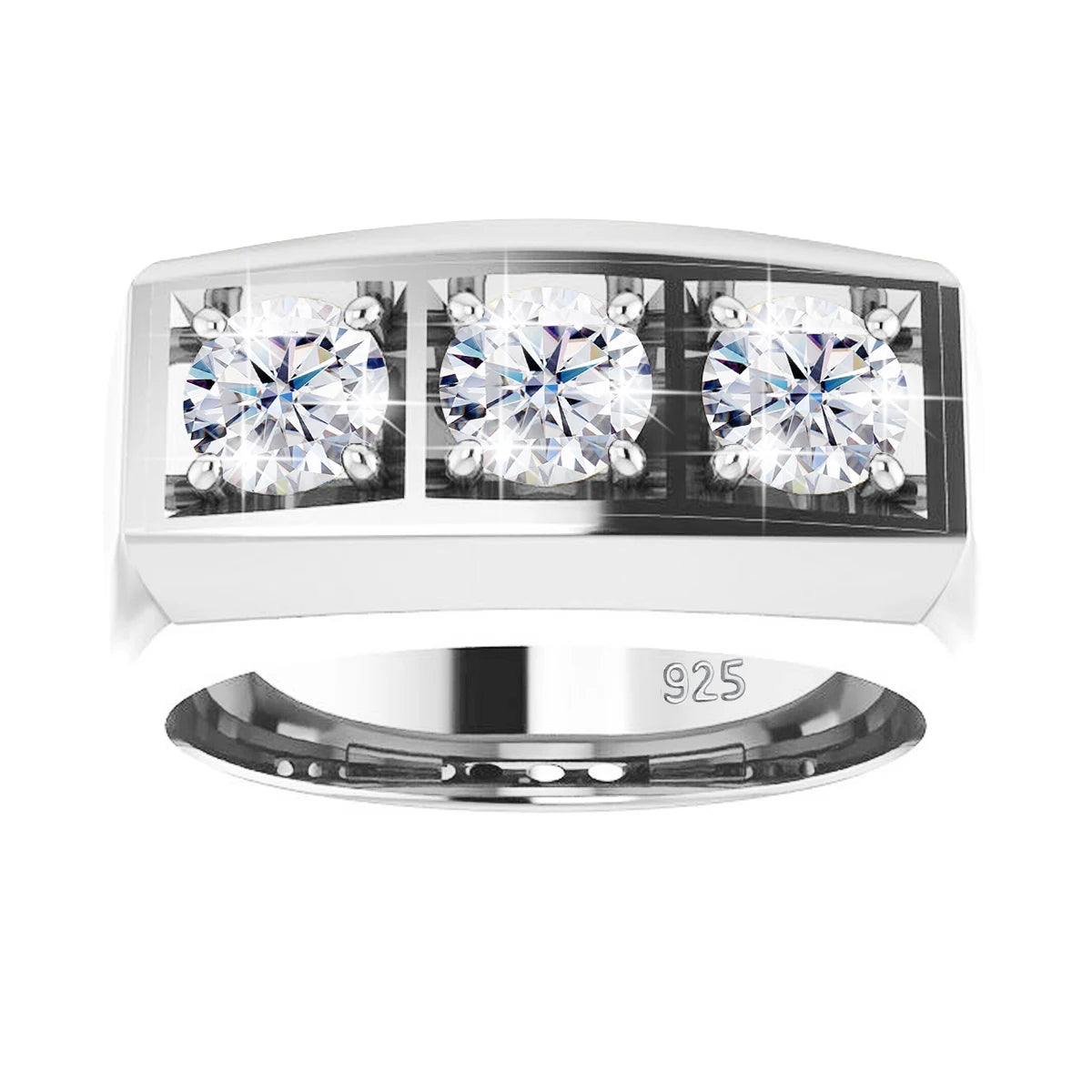 Men Moissanite Ring