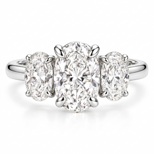 2.2ct Lab Grown Diamonds in 925 Sterling Silver  Rings