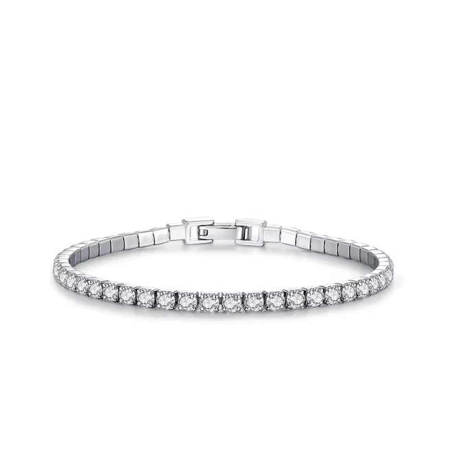 4mm Tennis Bracelet 925 Sterling Silver