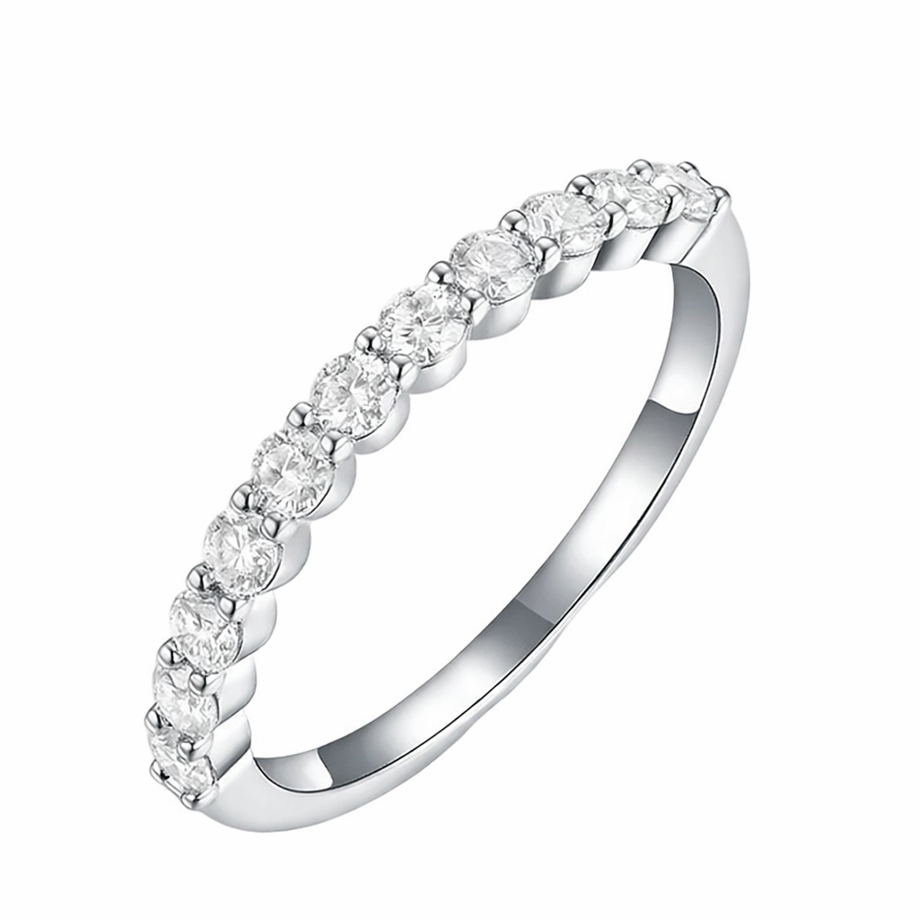 Half eternity diamond band